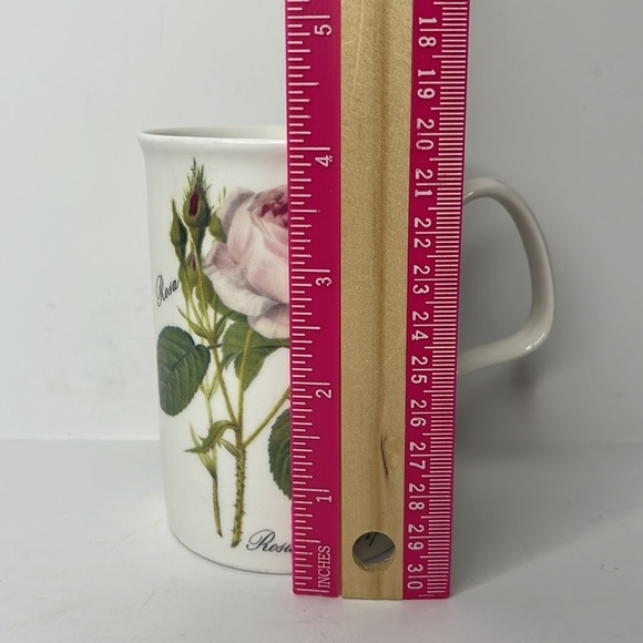 Roy Kirkham Redoute Roses Mug Fine Bone China Made in England Rosa Muscosa 1996 - Picture 6 of 6